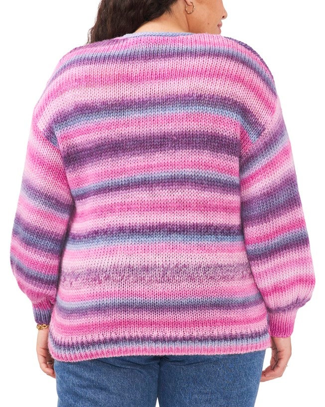 Maddie Roving Sweater, Berry Hibiscus / Lilac, alternate image number null