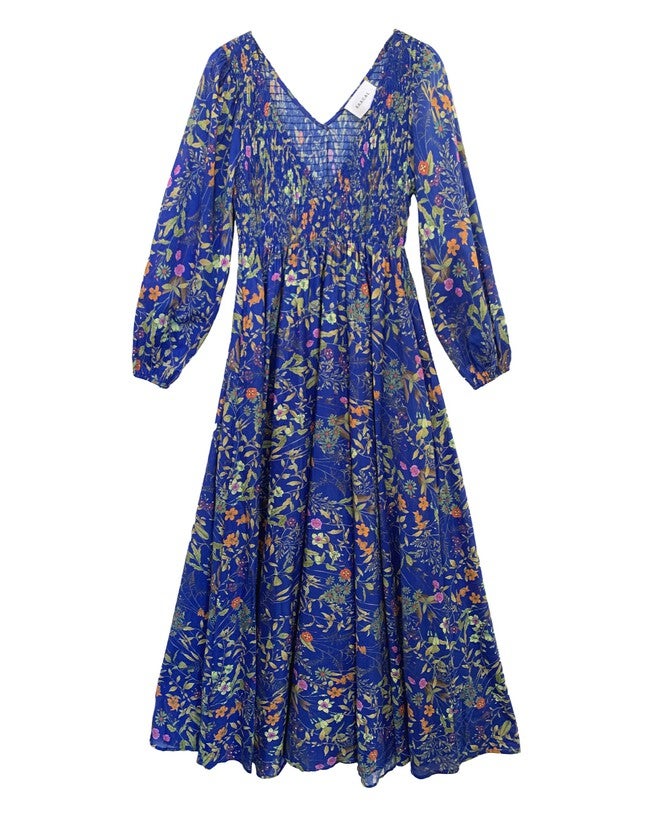 The Joni Cobalt  Floral Maxi Dress, Cobalt Floral / Cobalt, hi-res image number 0