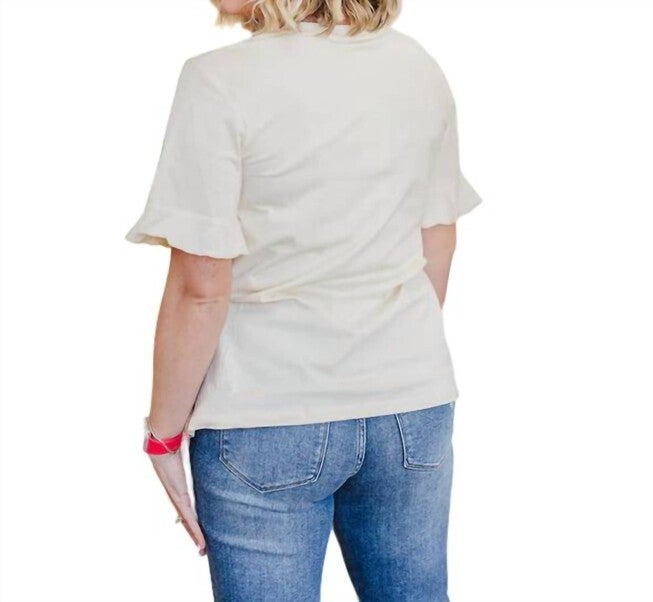DEEP IN THE HEART OF TEXAS TOP, Cream / Beige, alternate image number null