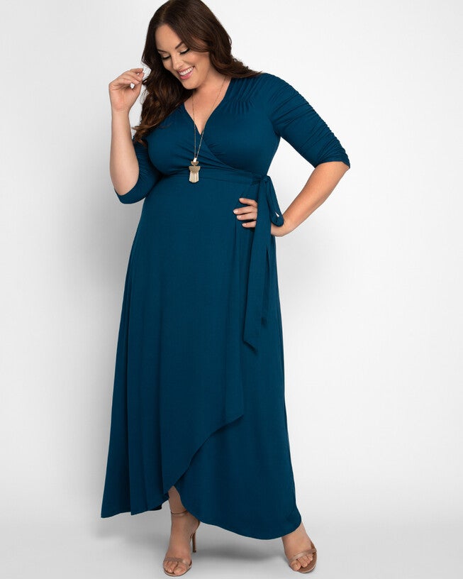 Meadow Dream Maxi Dress, TEAL TOPAZ / Teal, alternate image number 3