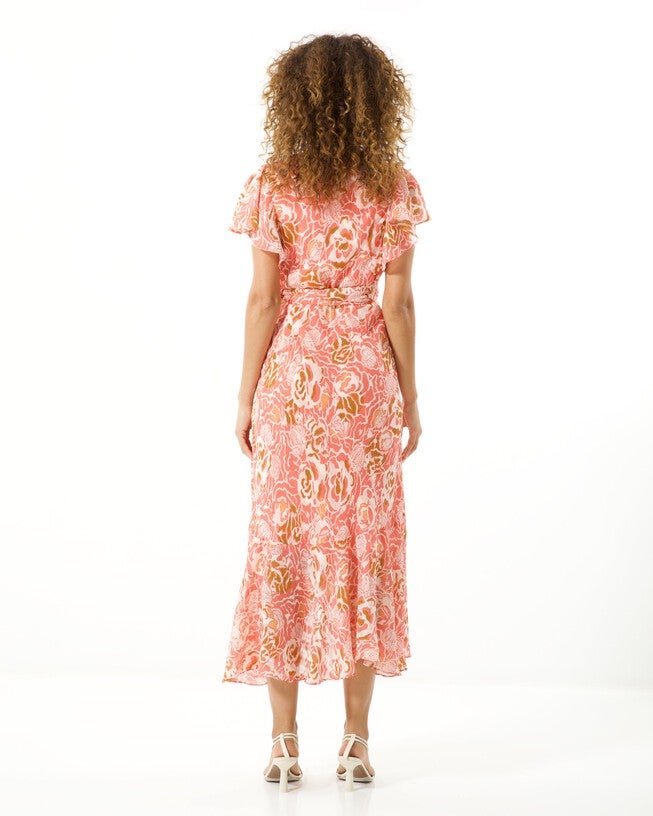 Blaire Dress, GUAVA MULTI / Terracotta, alternate image number 1