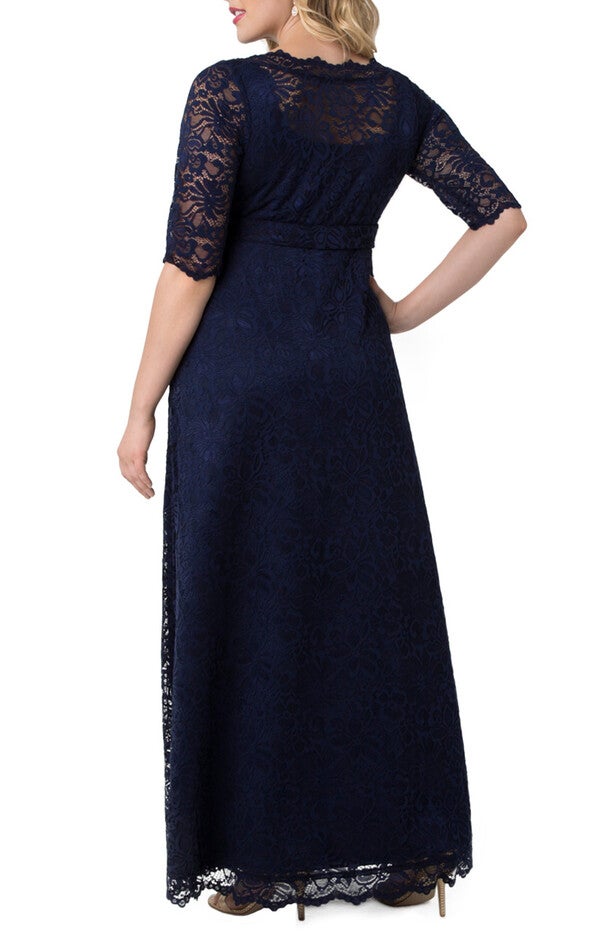 Leona Lace Gown, NOCTURNAL NAVY / Navy, alternate image number null
