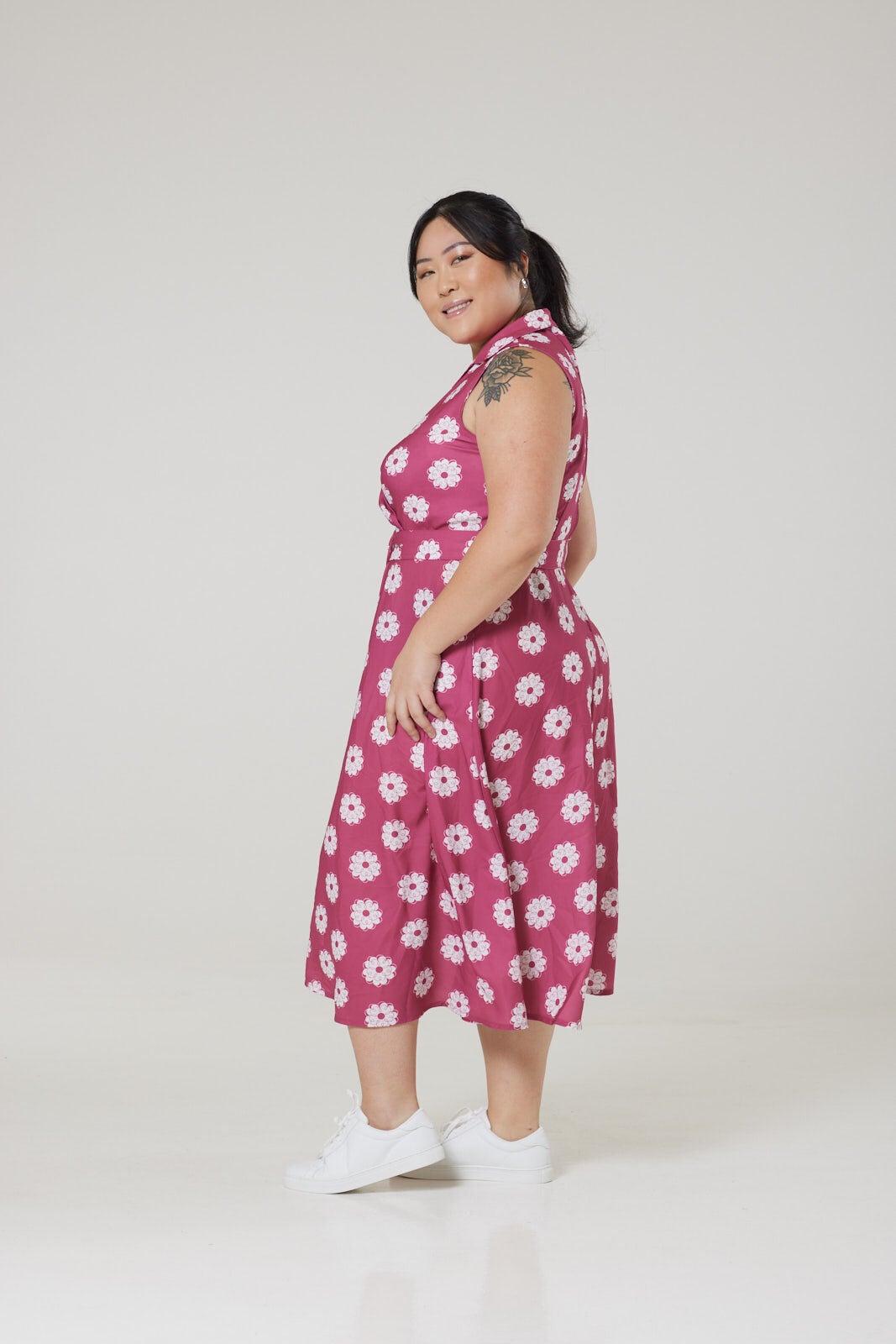 Moira Dress, Pink / Pink, alternate image number 2