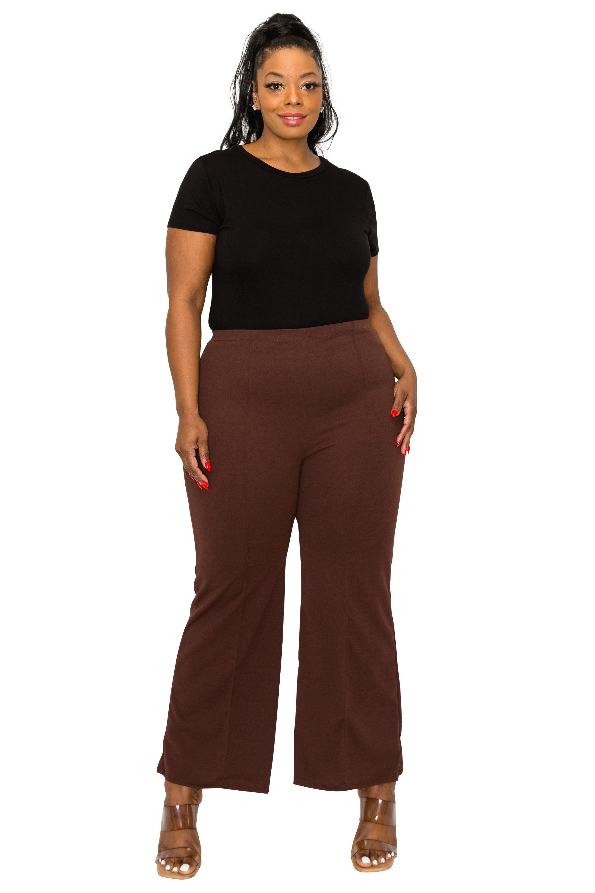 BLAKE PINTUCK PANTS, Lt Brown / Brown, hi-res image number 0