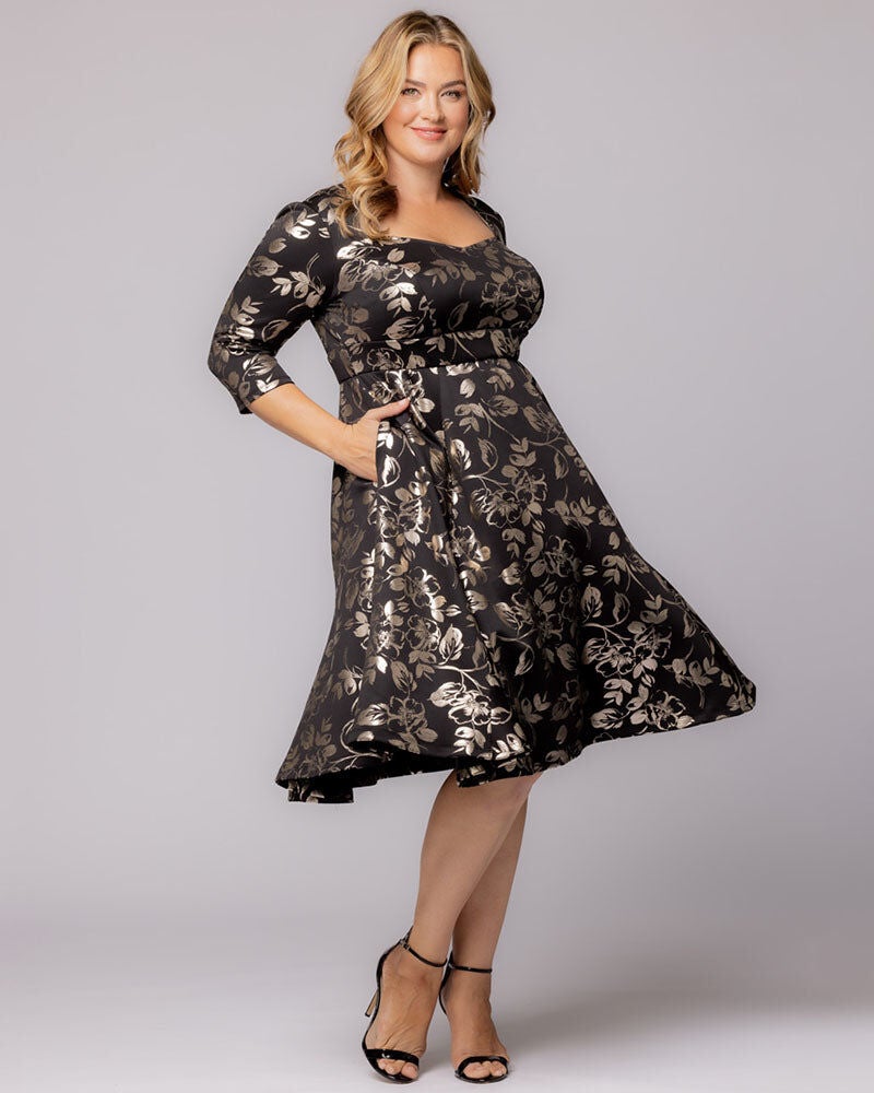 Lillian Embroidered Cocktail Dress