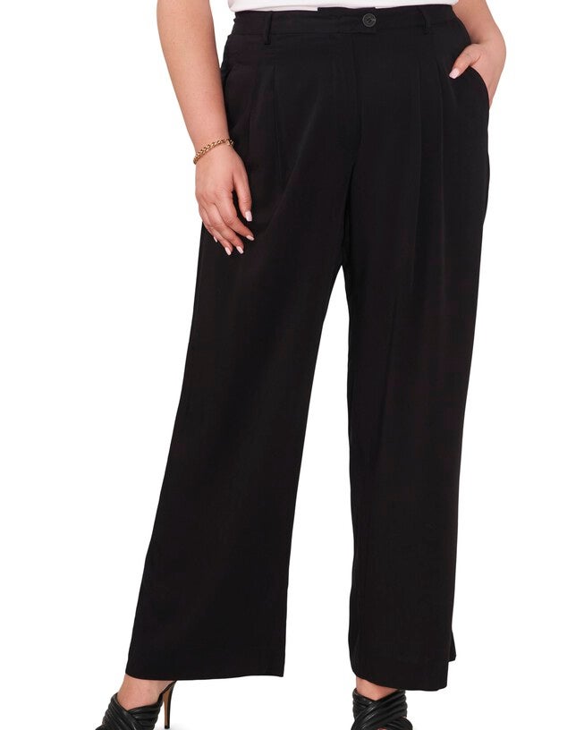 Delphi Font Pleat Pant, RICH BLACK / Black, hi-res image number 0