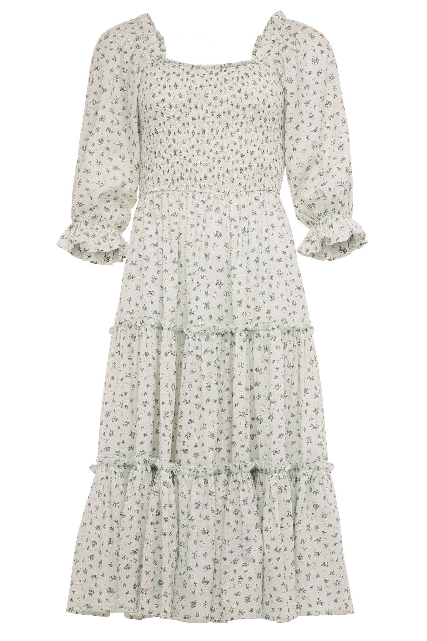 Madeline Dress, Blue / Light Blue, alternate image number 3