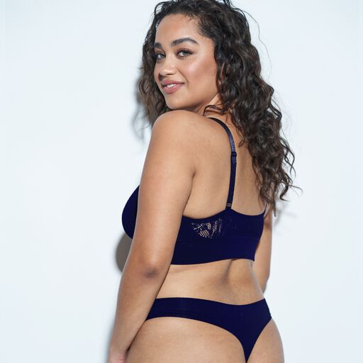 REGULAR RISE THONG, Midnight Navy / Navy, alternate image number 3