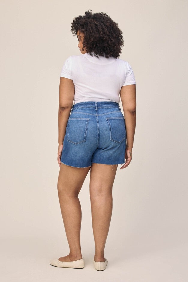 VVI PLUS - RELAXED JEAN SHORT | WATERSONG, WATERSONG / Light Blue, alternate image number 2