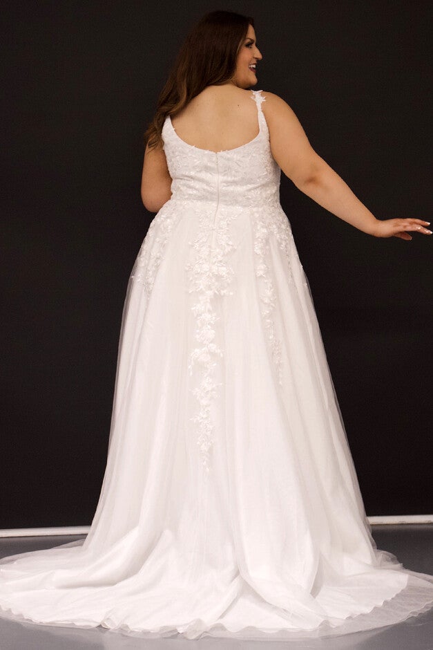 Kara Wedding Dress, Ivory / Ivory, alternate image number 2