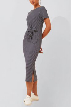 Annick - Brianna Midi Dress Striped Print