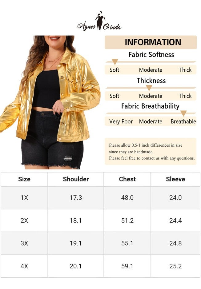 METALLIC MOTO BIKER HOLOGRAPHIC SHINY JACKET, Gold / Gold, alternate image number 4