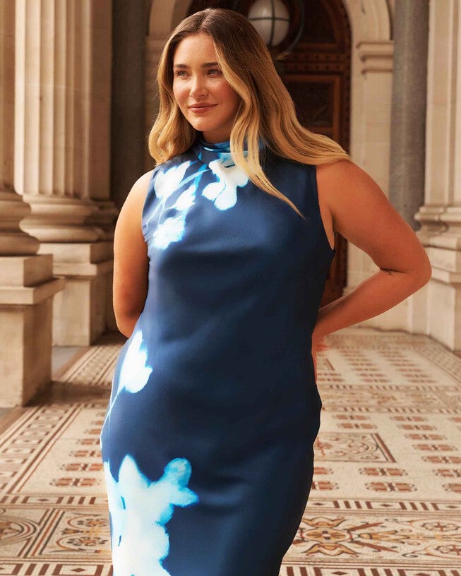 Mayla Dress, Midnight BlueAzure / Navy, alternate image number 1