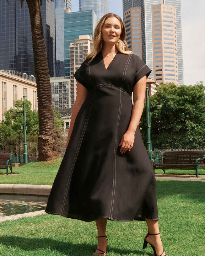 Arden Dress, Black / Black, hi-res image number 0