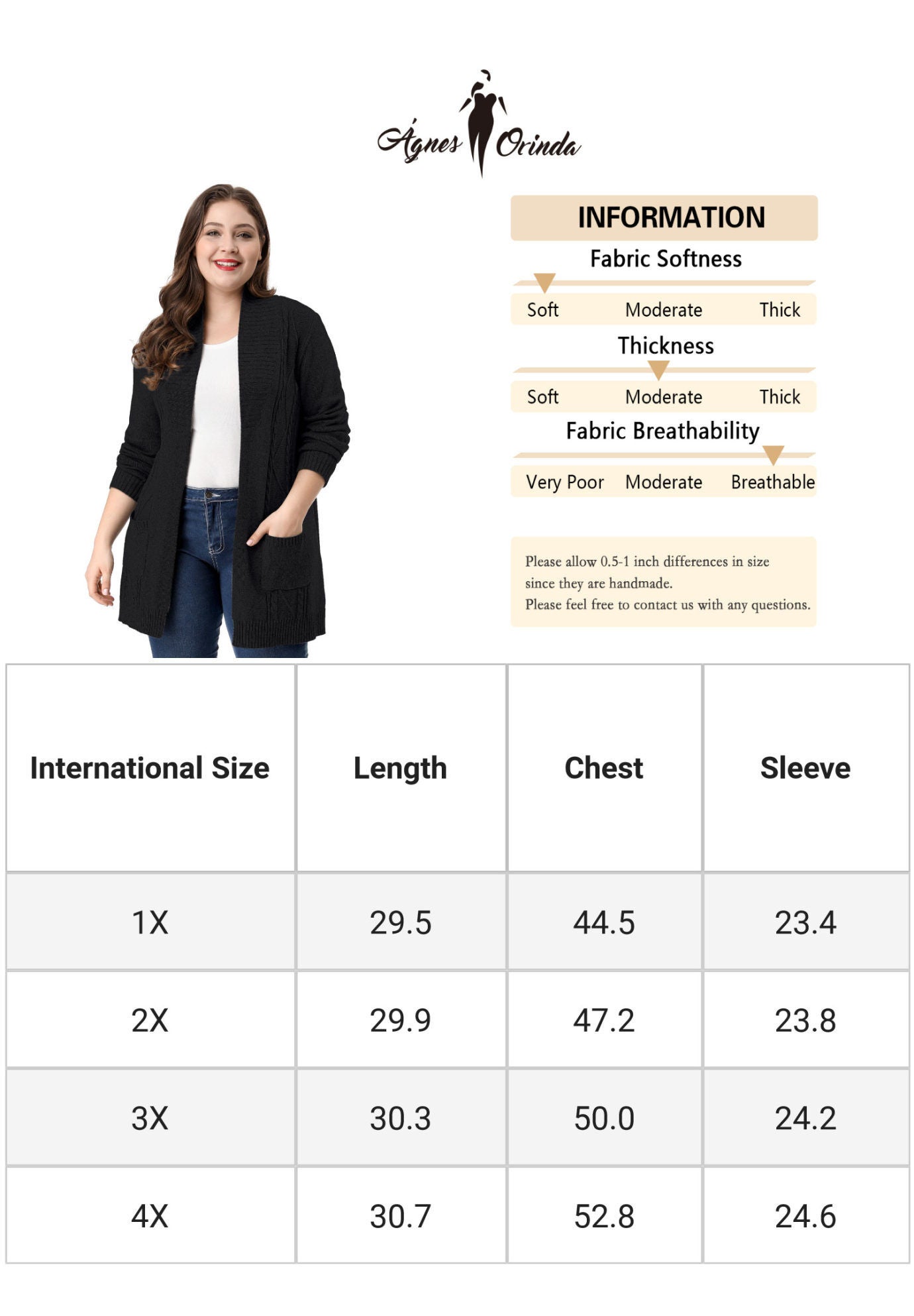 SHAWL COLLAR OPEN FRONT SWEATER CARDIGAN, Black / Black, alternate image number 4