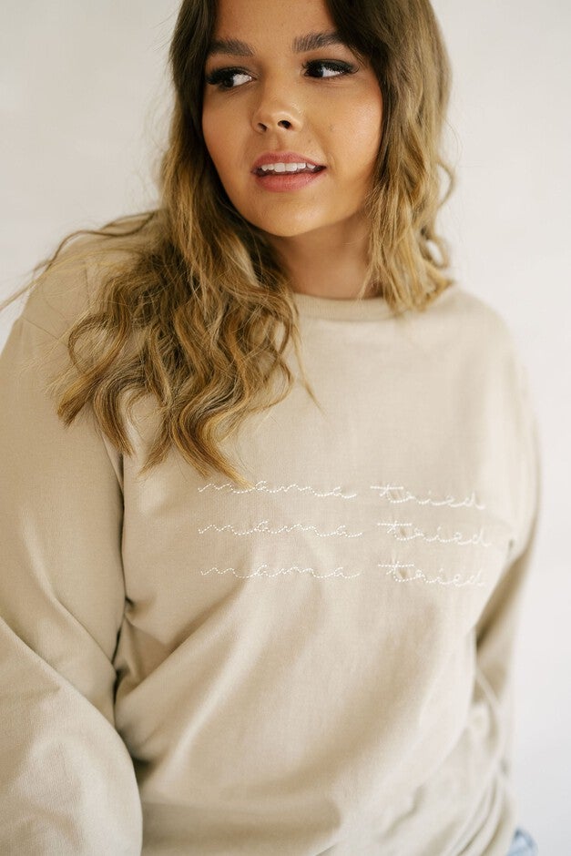 Mama Tried Chainstitch Pullover, Cashmere / Taupe, hi-res image number 0