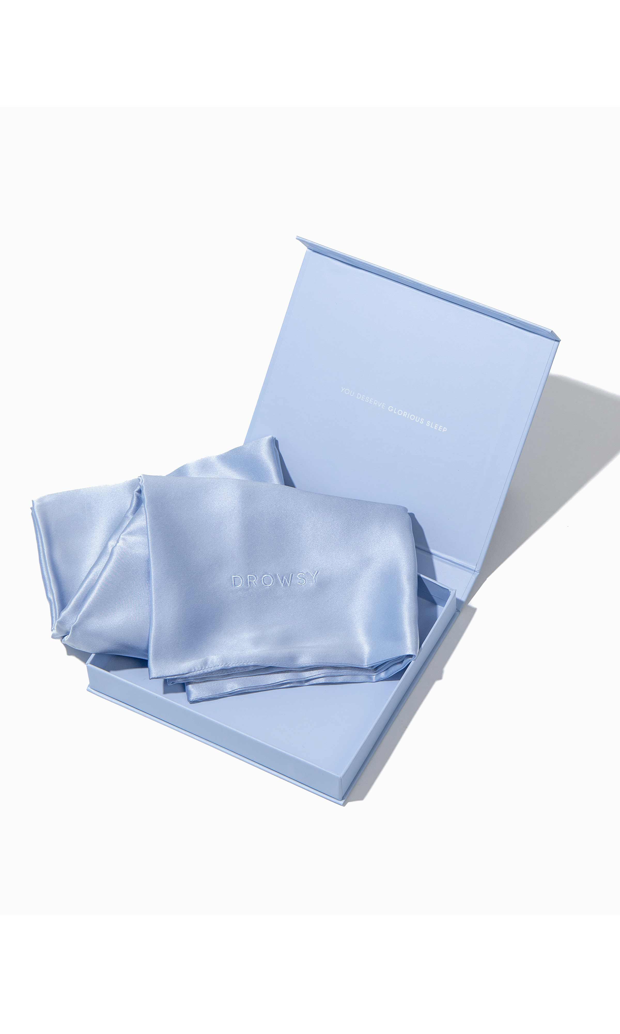 Silk Queen Pillowcase, Blue Belle / Light Blue, alternate image number 2