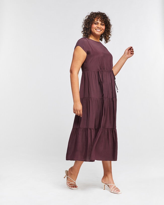 Lana Dress, Fudge / Terracotta, alternate image number 3