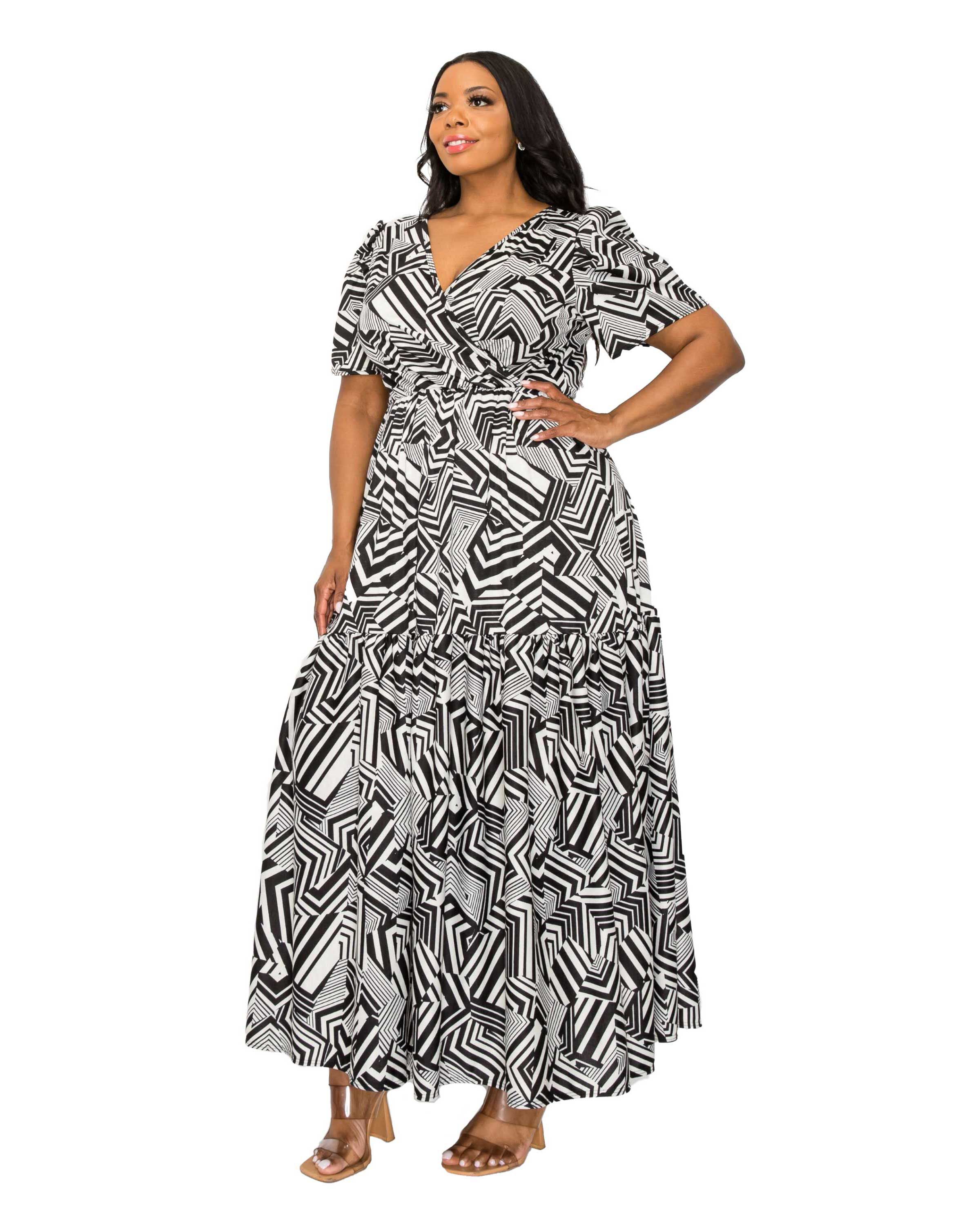 IRINA SURPLICE MAXI DRESS, , alternate image number 4