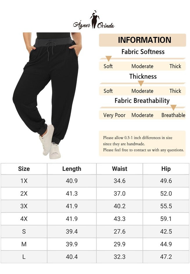 DRAWSTRING WAIST JOGGER SWEATPANTS, Black / Black, alternate image number 4