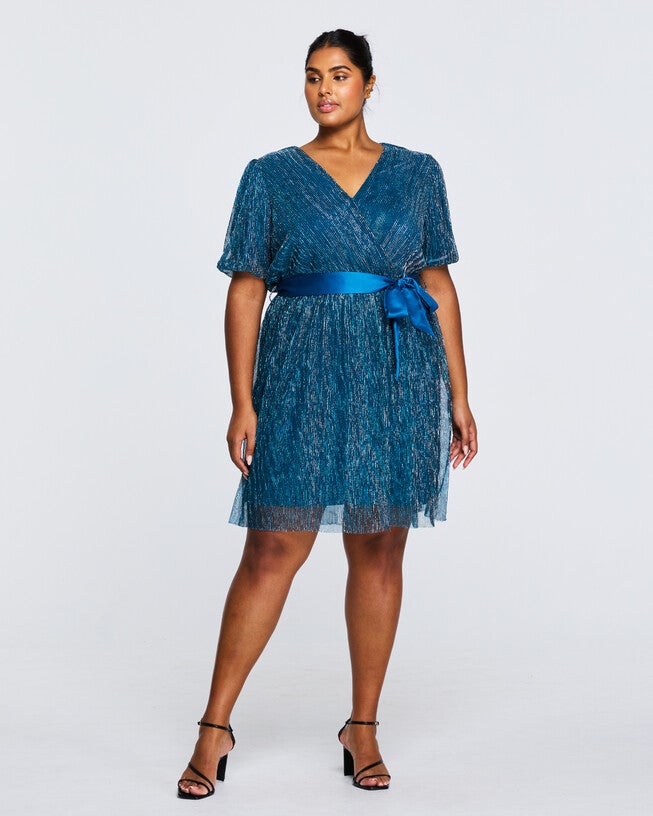 Avalone Pink Knee Length Dress, , alternate image number 6