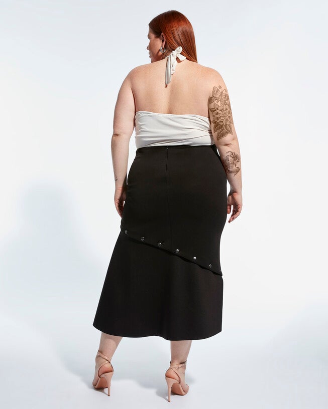 JONI CONVERTIBLE SKIRT, Black / Black, alternate image number null