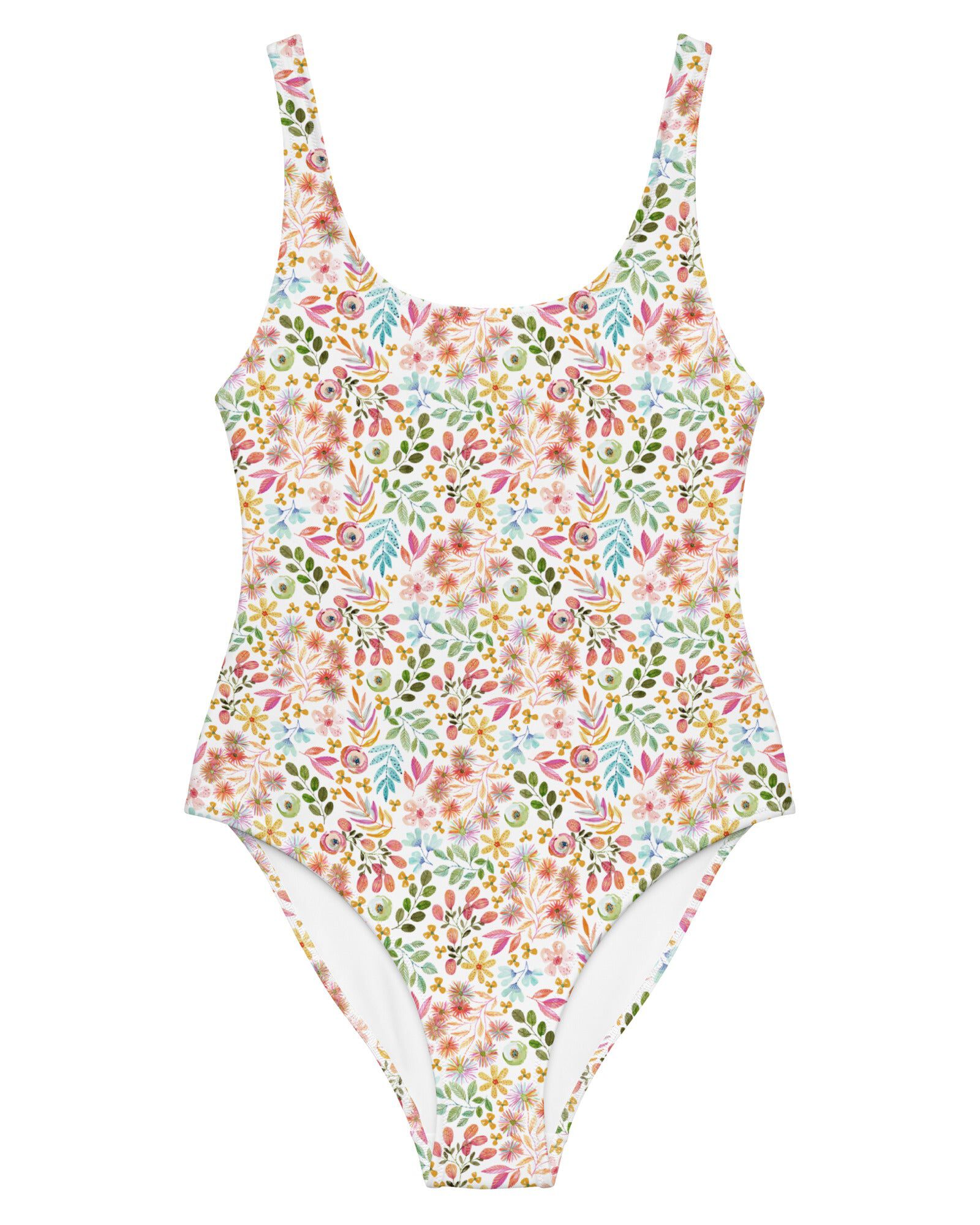 Unique Vintage Kaleidoscope Floral Pismo Romper Swimsuit | Dia & Co