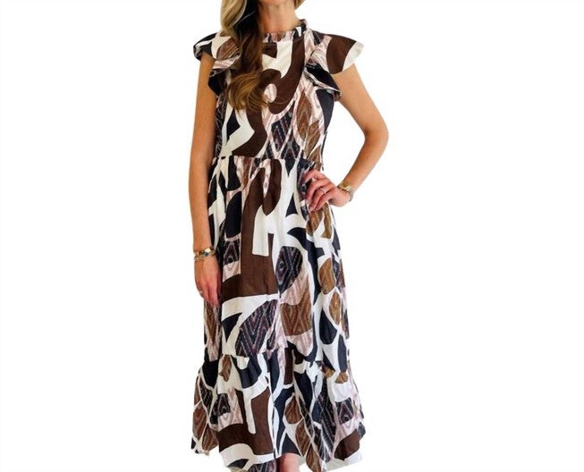 MEG DRESS IN MULTI, Multi / Black, hi-res image number 0