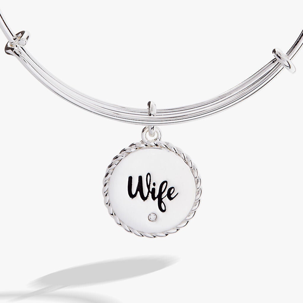 Wife Charm Bangle, Silver / Silver, alternate image number 2