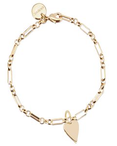 Small Helena & Small Multi Link Chain Bracelet 9" Gold