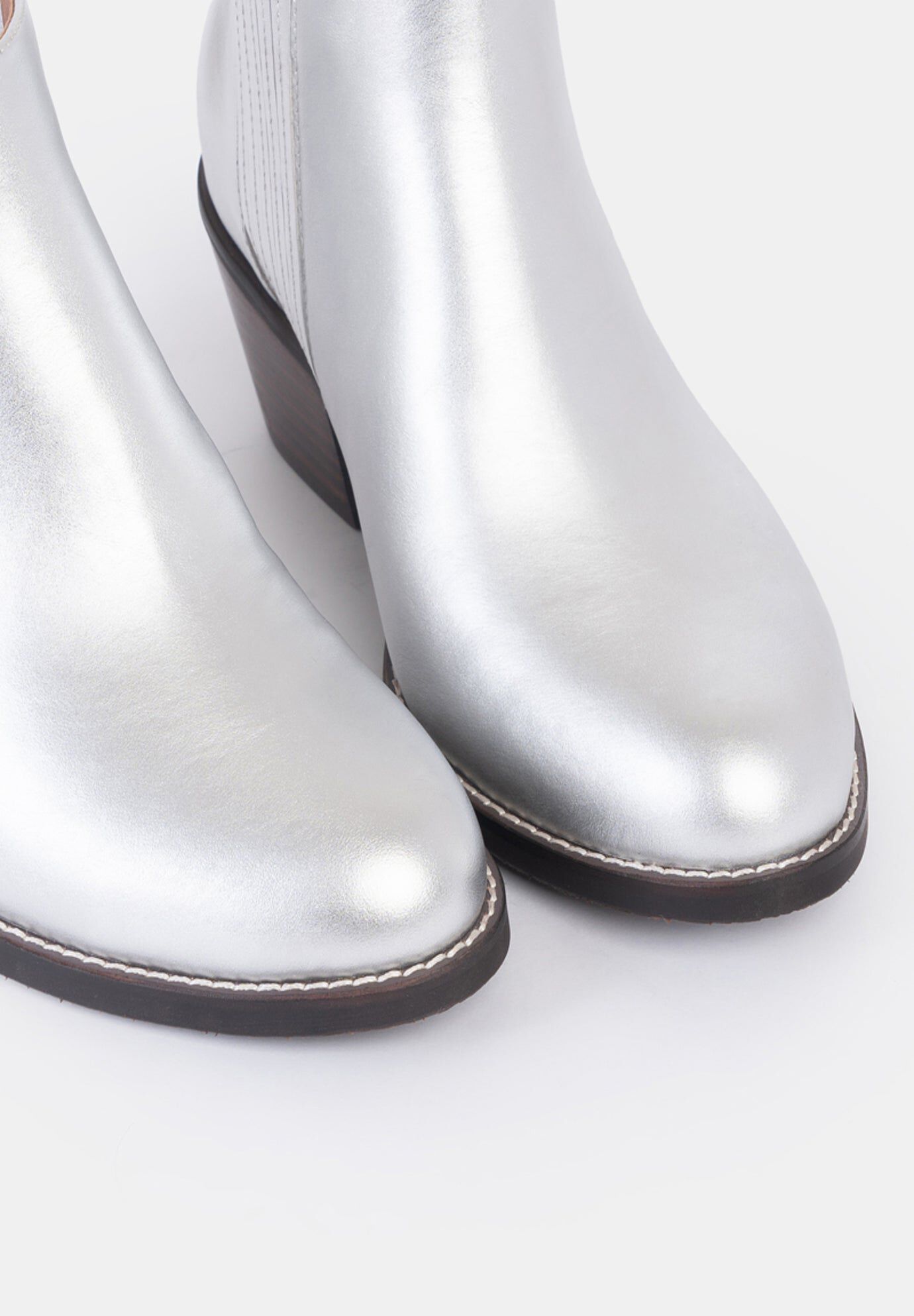 Faith Step In Gore Bootie, Metallic Silver / Silver, alternate image number 3