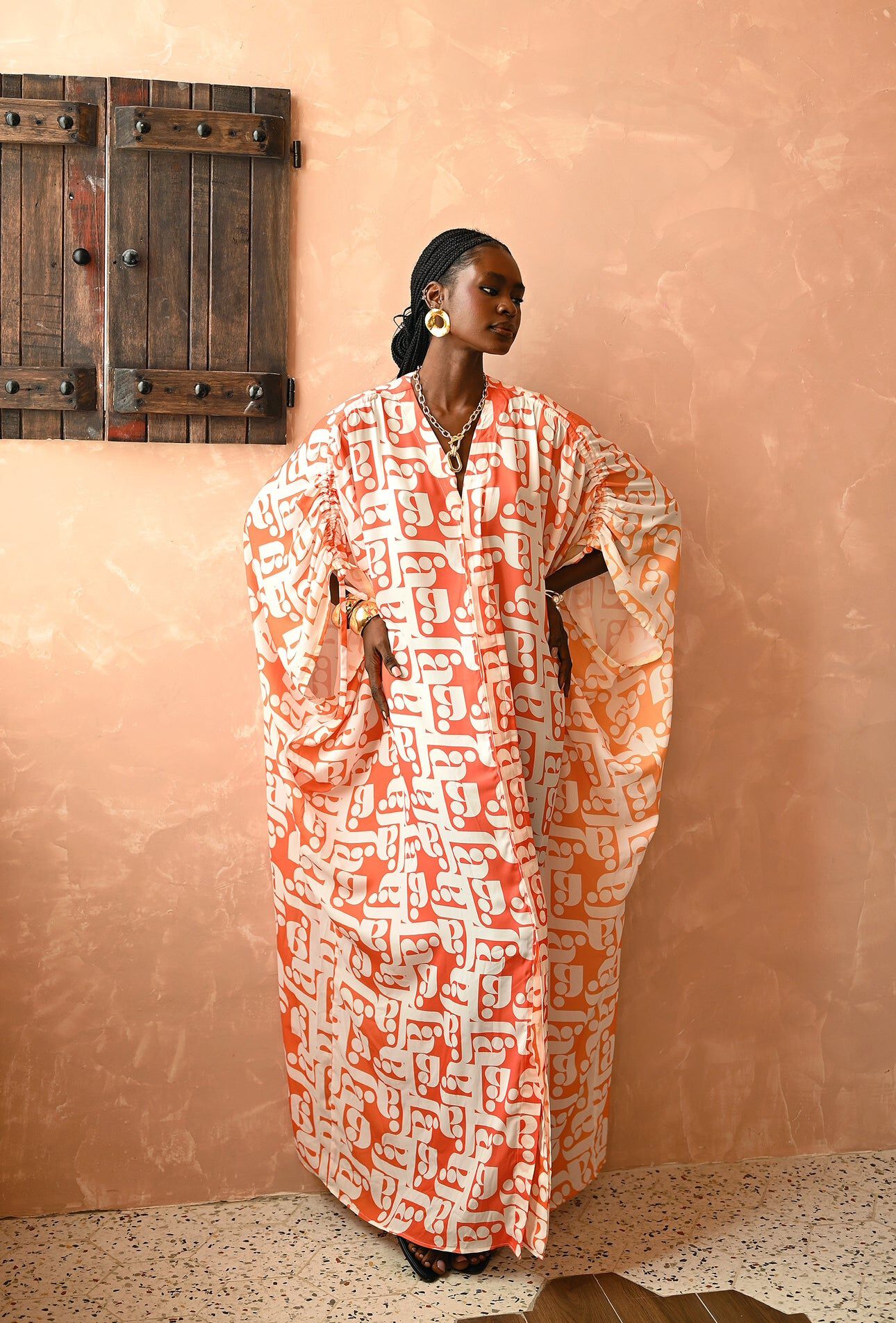 Mila Gradient Caftan, Orange / Orange, hi-res image number 0
