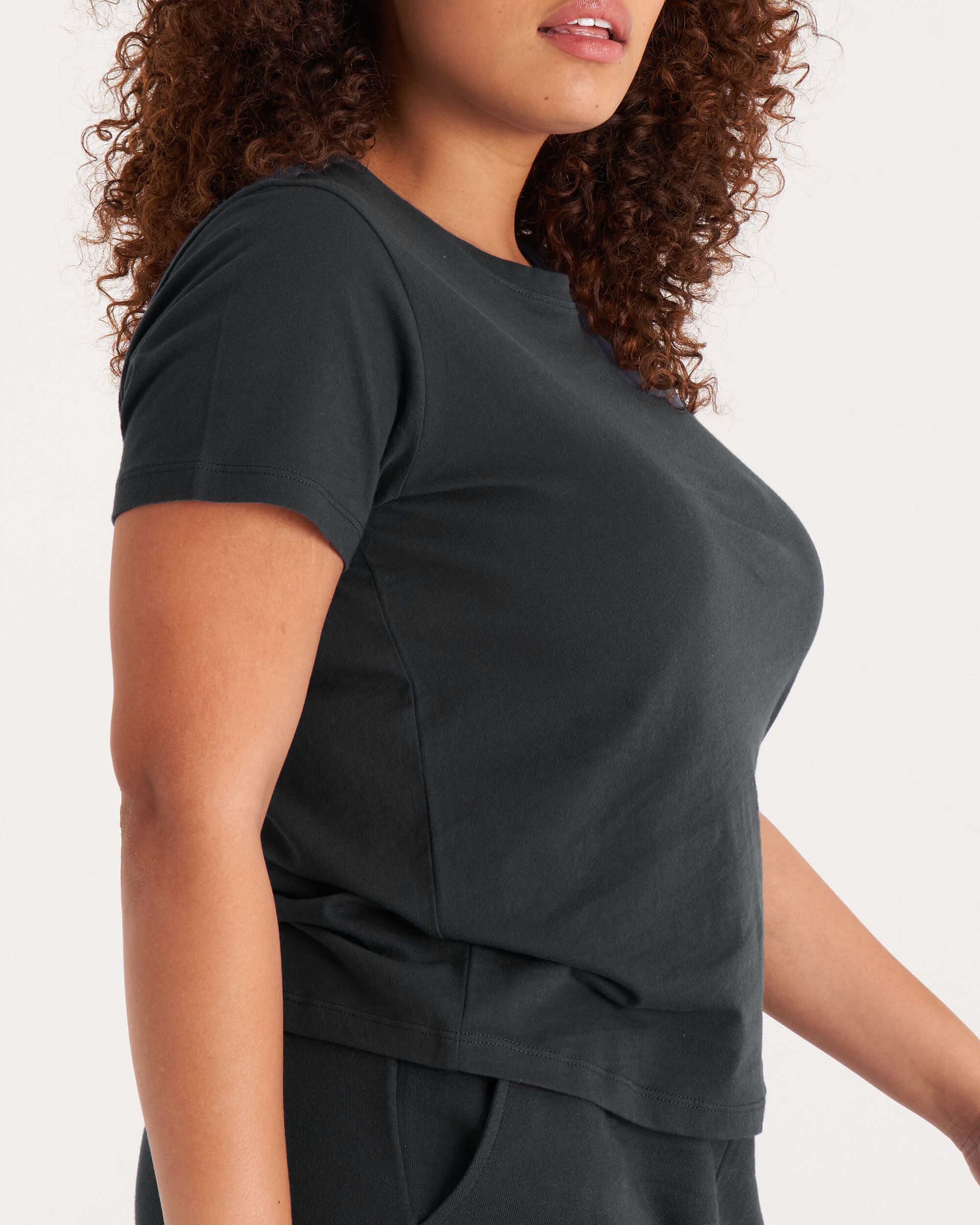 The Crew Tee, Onyx / Black, alternate image number 1