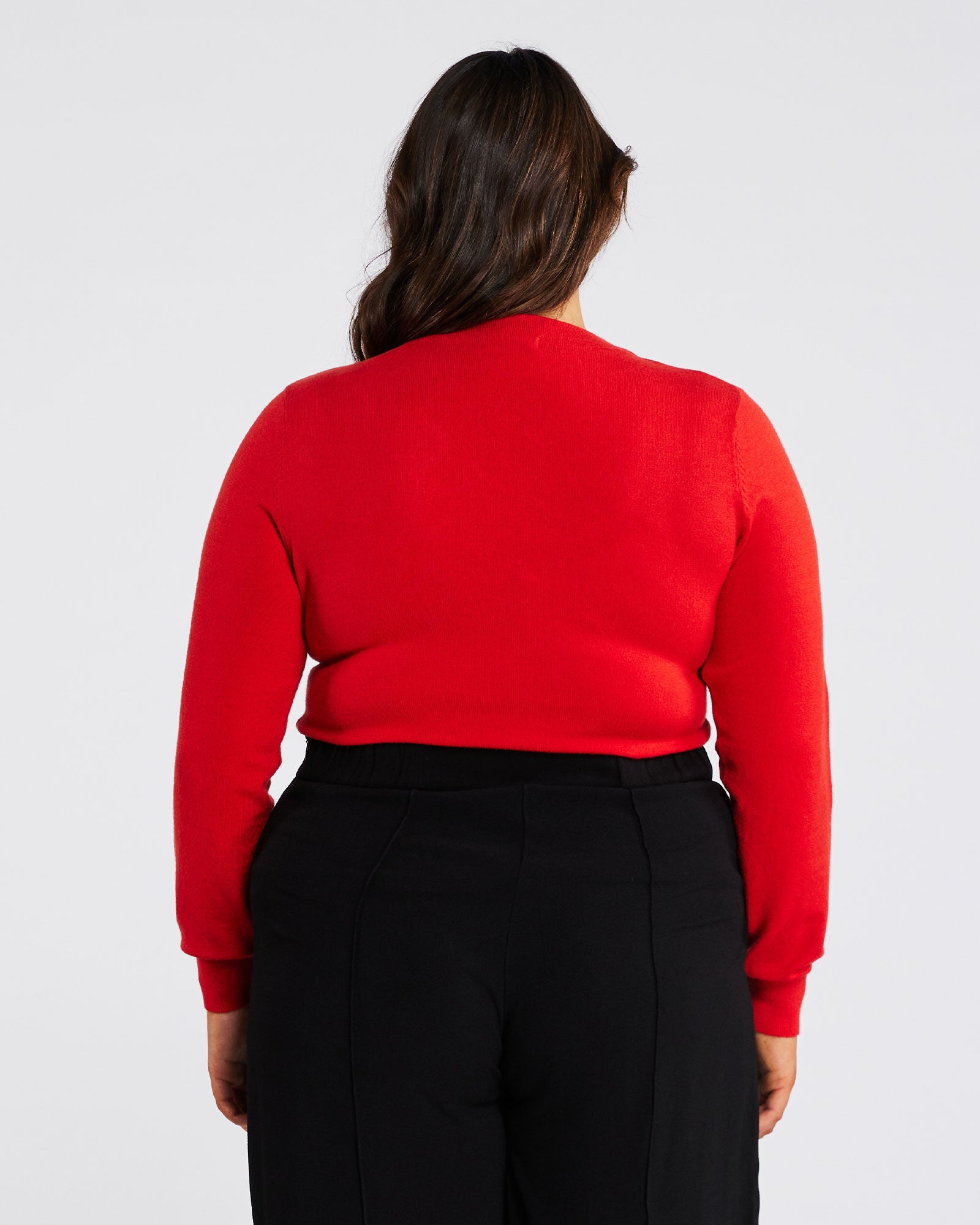 Cut Out Crewneck Sweater, Pumpkin / Orange, alternate image number 4