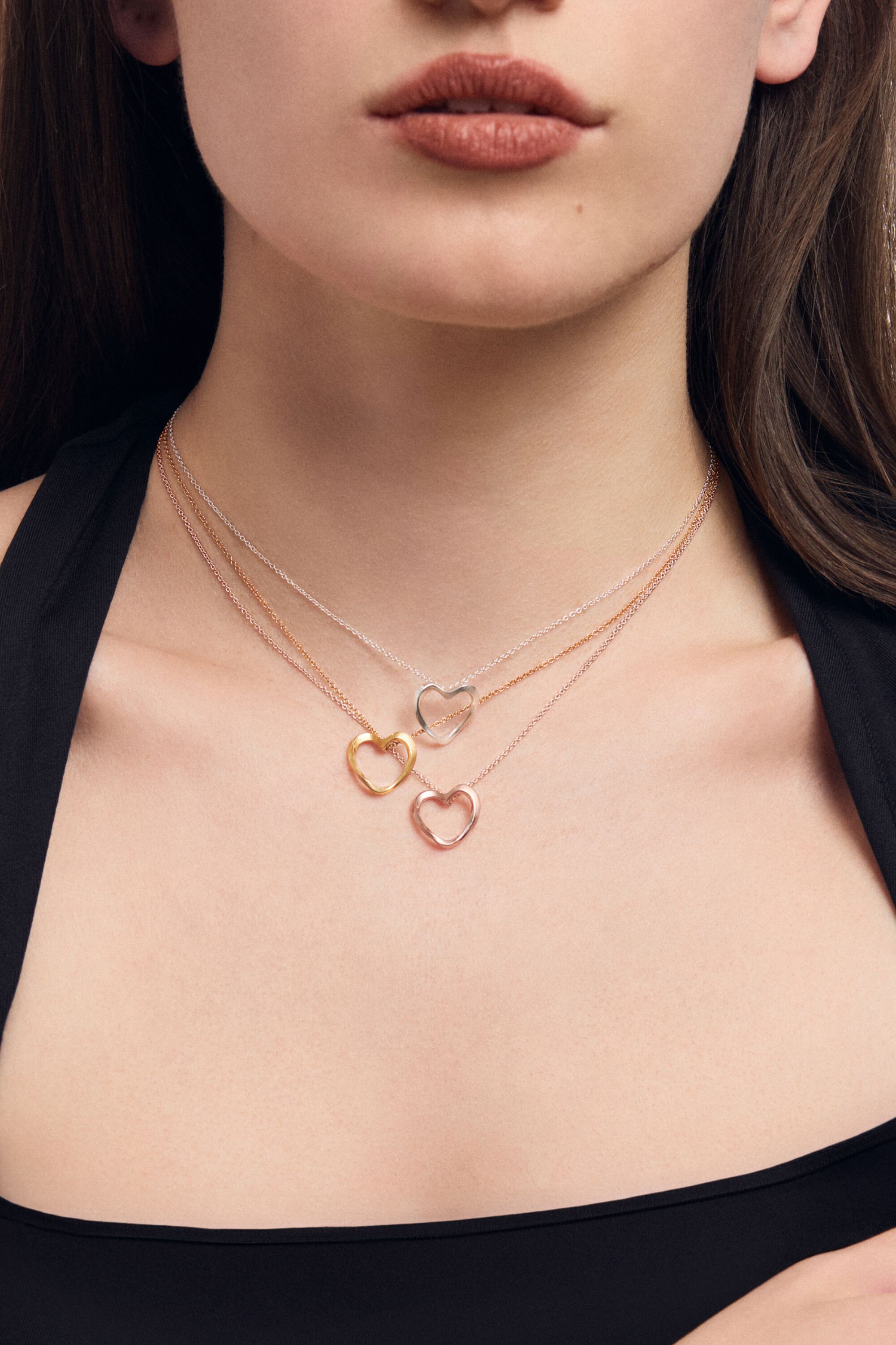 Lilo Heart Pendant Necklace, Silver / Silver, alternate image number 1