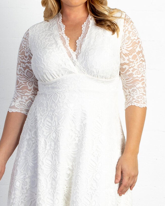 Bella Lace Wedding Dress, IVORY / Ivory, alternate image number 3