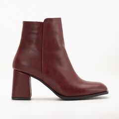 NADINE - BURGUNDY ANKLE BOOTS