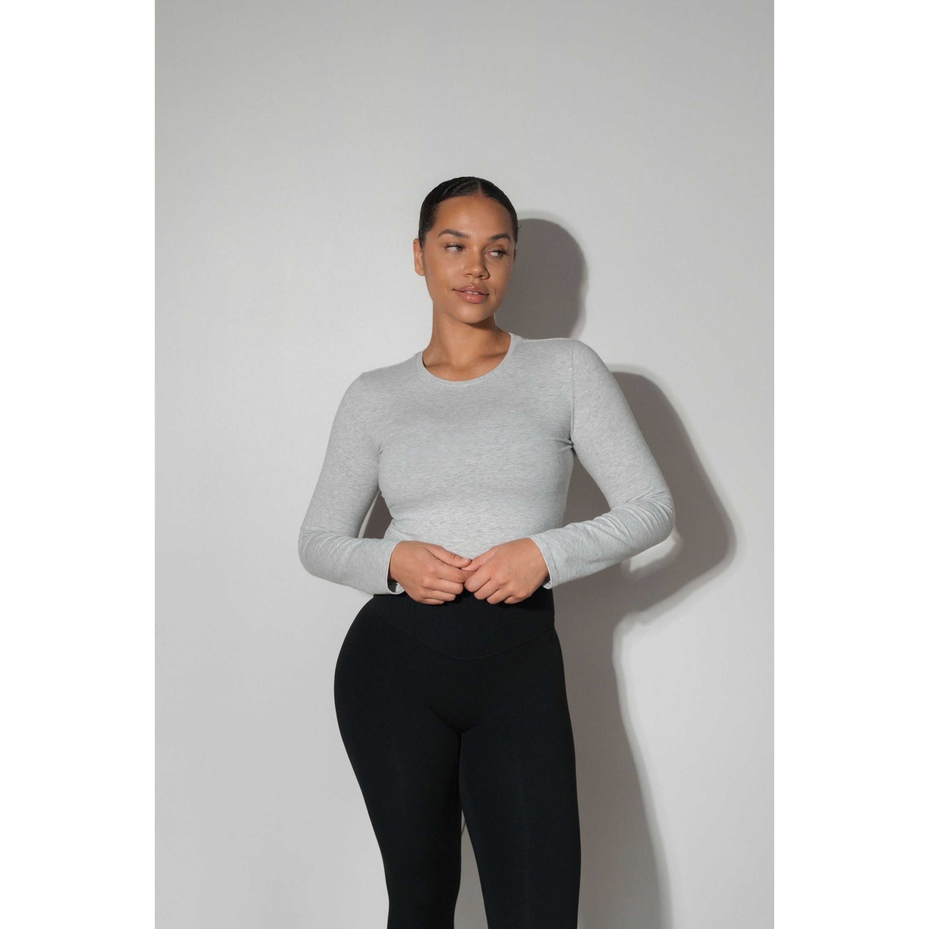 Basis Long Sleeve, Heather Grey / Cool Gray, hi-res image number 0