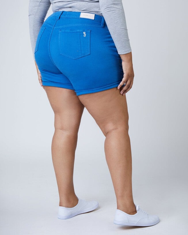 Mid Rise Shorts - Azure, , alternate image number null
