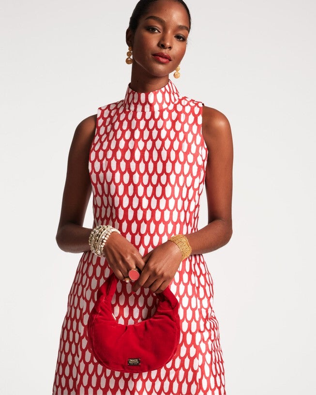 Carlyle Dress, OysterRed / Red, alternate image number null
