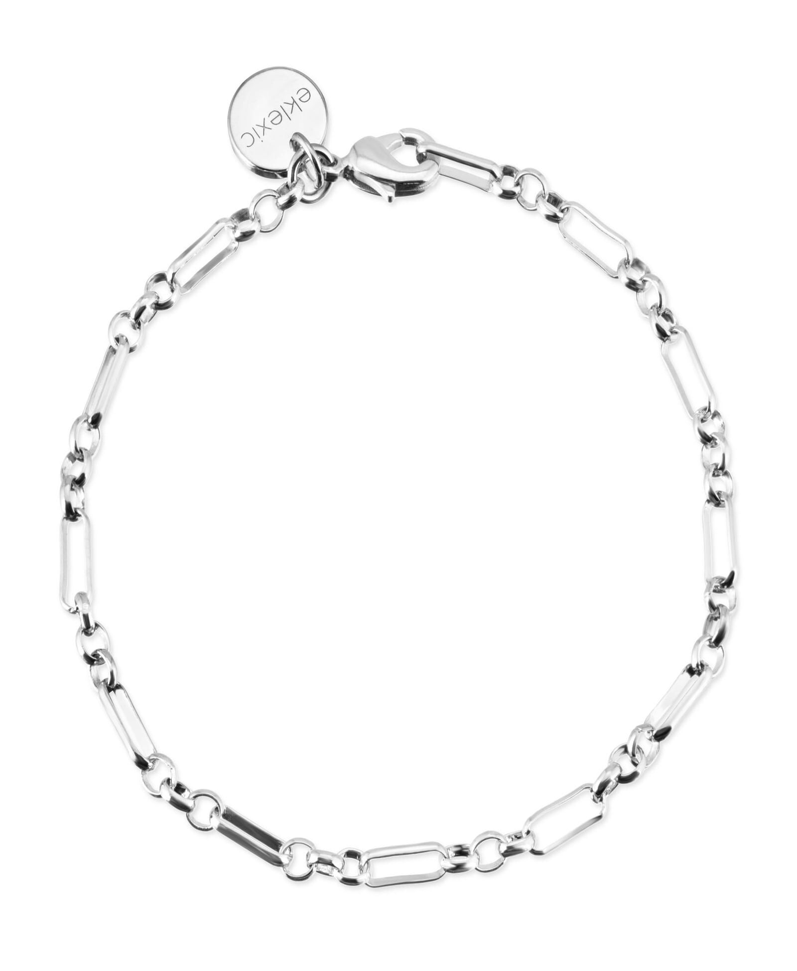 Silver Small Multi Link Chain Bracelet 7 inches Silver, Silver / Silver, hi-res image number 0