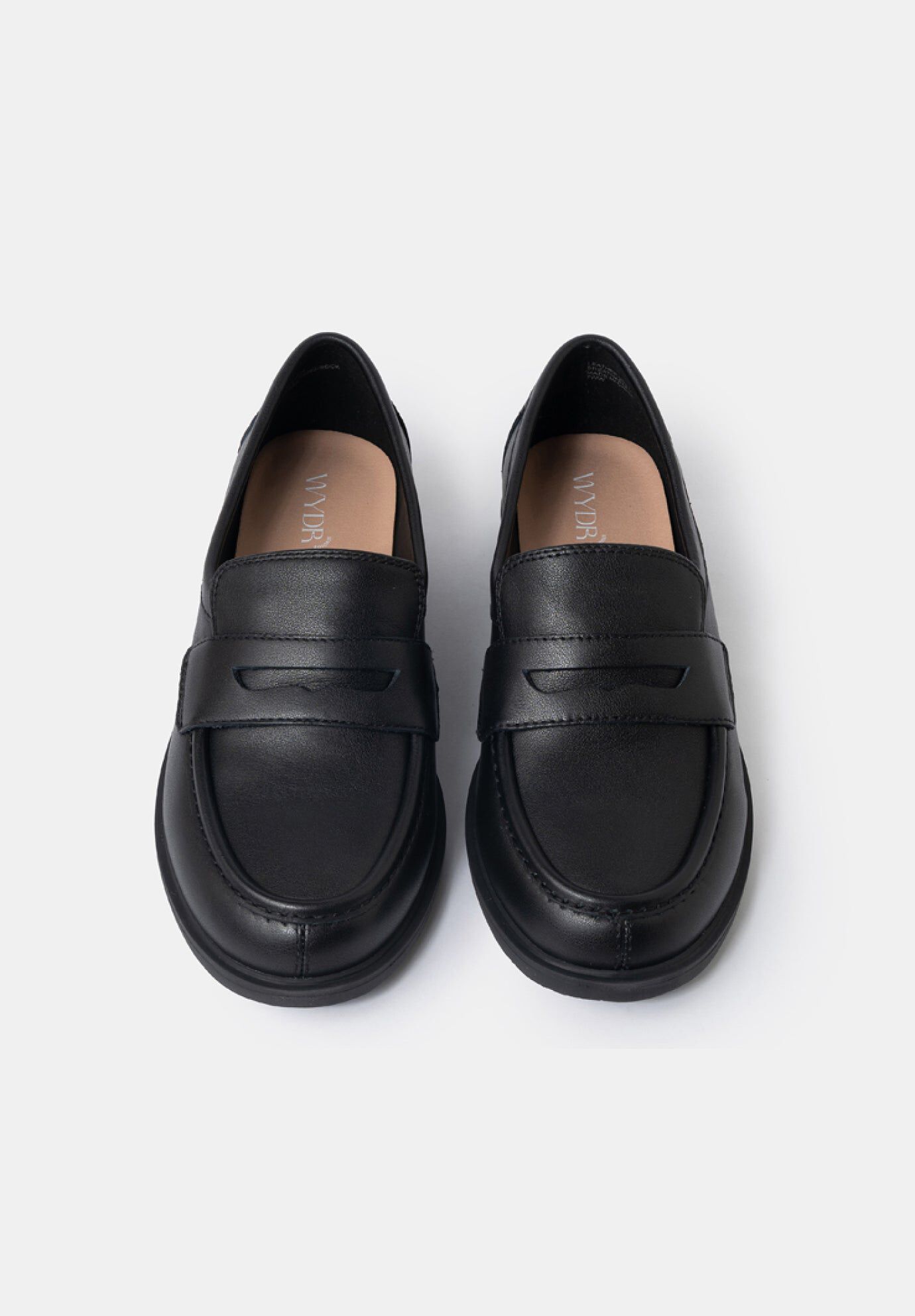 Reese Low Heel Classic Loafers, Black / Black, alternate image number 3