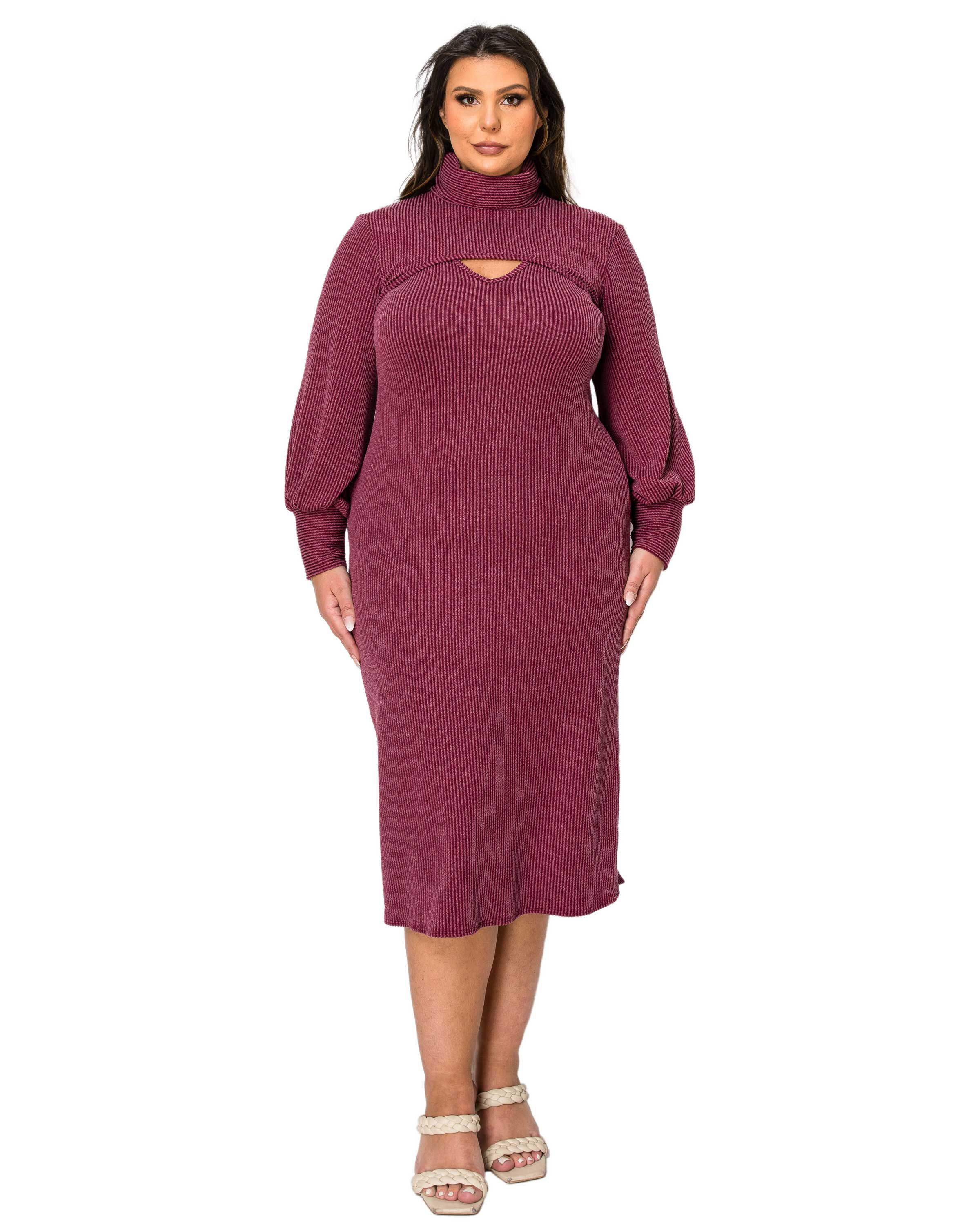 ASTER TWO PIECE SWEATER DRESS SET, Burgundy / Burgundy, hi-res image number 0