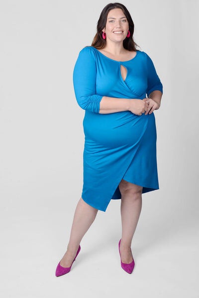 Lina Keyhole Ruched Waist Dress, , alternate image number 6