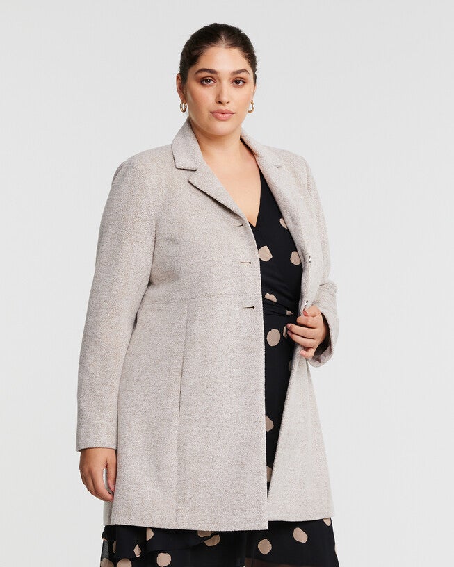Floater Coat, OATMEAL / Cream, alternate image number null