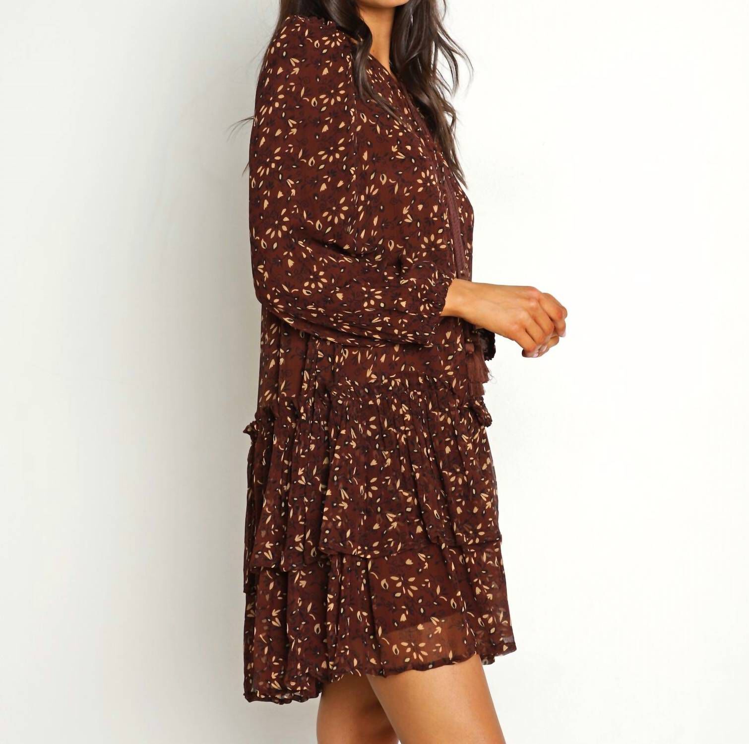 JASLYNN MINI DRESS IN ZADIA BLOCK PRINT, Zadia Block Print / Red, alternate image number 1