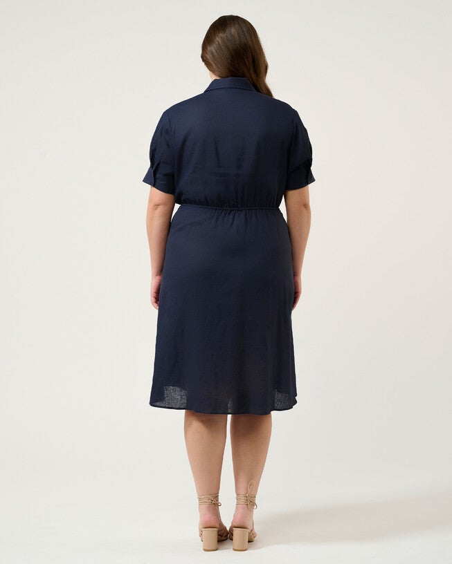 Esther Dress, Navy / Navy, alternate image number 5