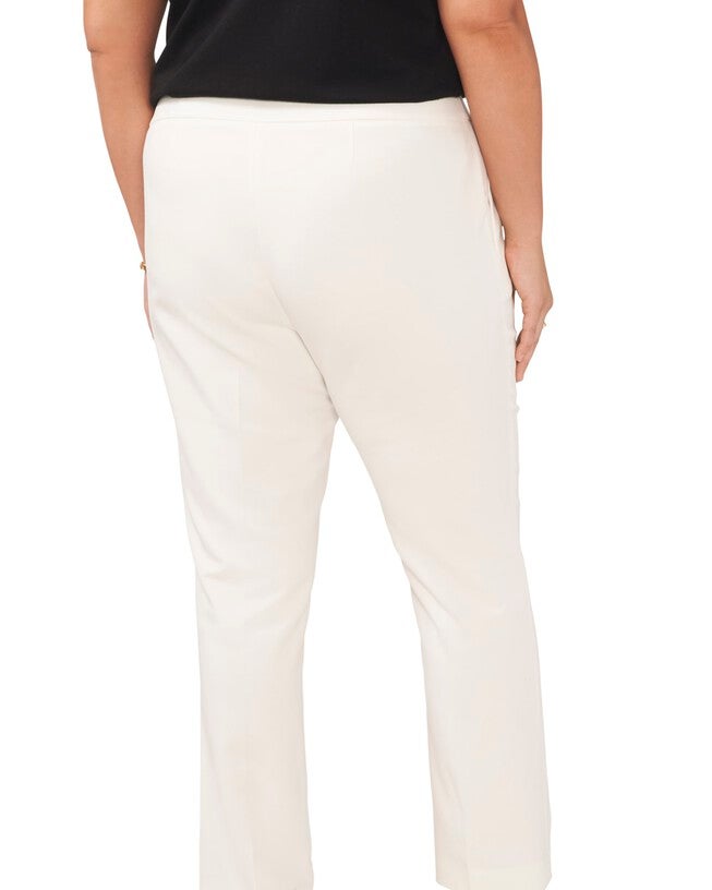 Tatum Front Zip Ankle Pant, NEW IVORY / Ivory, alternate image number 1