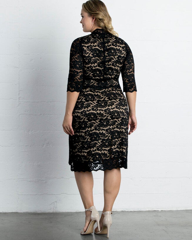 Scalloped Boudoir Lace Dress | Dia & Co Scalloped Boudoir Lace Dress | Dia & Co