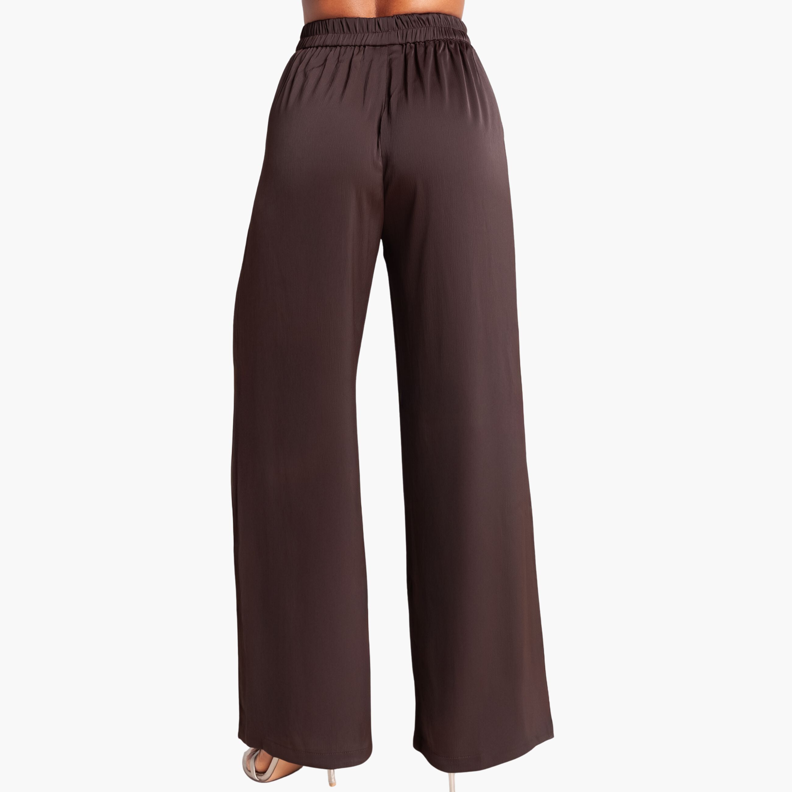 High Waisted Wide Leg Pants, Rouge / Red, alternate image number 2